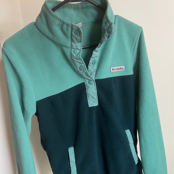 Columbia Jackets & Blazers - Women's Columbia Ladies' Snap Fleece Pullover Comfort Stretch Hand Pockets XS